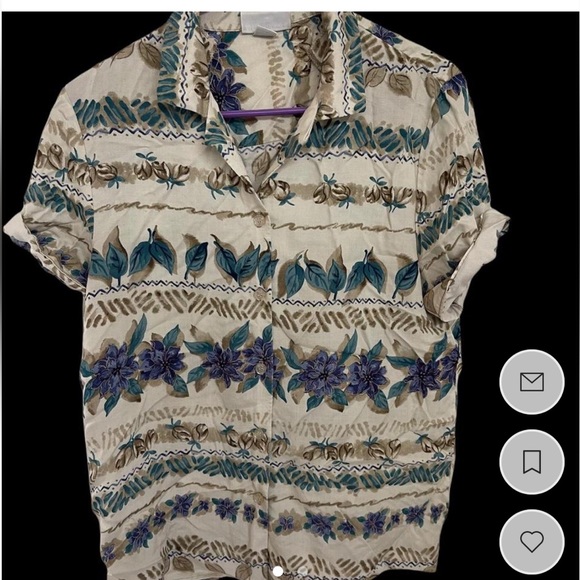Floral button down - Picture 1 of 2